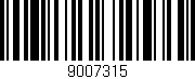 Código de barras (EAN, GTIN, SKU, ISBN): '9007315'