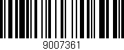 Código de barras (EAN, GTIN, SKU, ISBN): '9007361'