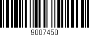 Código de barras (EAN, GTIN, SKU, ISBN): '9007450'