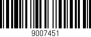 Código de barras (EAN, GTIN, SKU, ISBN): '9007451'