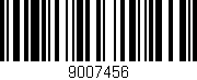 Código de barras (EAN, GTIN, SKU, ISBN): '9007456'