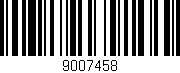 Código de barras (EAN, GTIN, SKU, ISBN): '9007458'