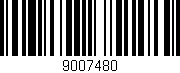 Código de barras (EAN, GTIN, SKU, ISBN): '9007480'