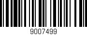 Código de barras (EAN, GTIN, SKU, ISBN): '9007499'