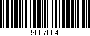 Código de barras (EAN, GTIN, SKU, ISBN): '9007604'