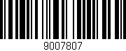 Código de barras (EAN, GTIN, SKU, ISBN): '9007807'