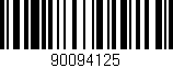 Código de barras (EAN, GTIN, SKU, ISBN): '90094125'