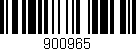 Código de barras (EAN, GTIN, SKU, ISBN): '900965'