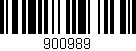 Código de barras (EAN, GTIN, SKU, ISBN): '900989'