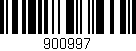 Código de barras (EAN, GTIN, SKU, ISBN): '900997'