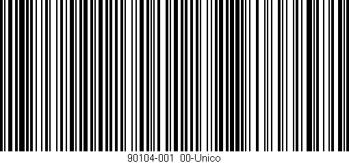 Código de barras (EAN, GTIN, SKU, ISBN): '90104-001/00-Único'