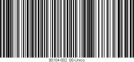 Código de barras (EAN, GTIN, SKU, ISBN): '90104-002/00-Único'