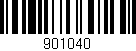 Código de barras (EAN, GTIN, SKU, ISBN): '901040'