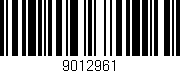 Código de barras (EAN, GTIN, SKU, ISBN): '9012961'