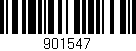 Código de barras (EAN, GTIN, SKU, ISBN): '901547'