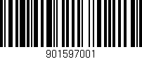 Código de barras (EAN, GTIN, SKU, ISBN): '901597001'