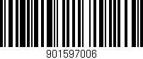 Código de barras (EAN, GTIN, SKU, ISBN): '901597006'