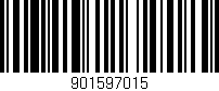 Código de barras (EAN, GTIN, SKU, ISBN): '901597015'