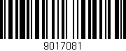Código de barras (EAN, GTIN, SKU, ISBN): '9017081'
