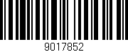 Código de barras (EAN, GTIN, SKU, ISBN): '9017852'