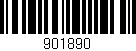 Código de barras (EAN, GTIN, SKU, ISBN): '901890'