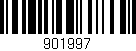 Código de barras (EAN, GTIN, SKU, ISBN): '901997'