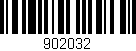 Código de barras (EAN, GTIN, SKU, ISBN): '902032'