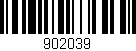 Código de barras (EAN, GTIN, SKU, ISBN): '902039'