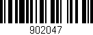 Código de barras (EAN, GTIN, SKU, ISBN): '902047'