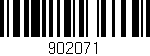 Código de barras (EAN, GTIN, SKU, ISBN): '902071'