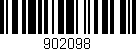 Código de barras (EAN, GTIN, SKU, ISBN): '902098'
