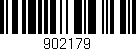 Código de barras (EAN, GTIN, SKU, ISBN): '902179'