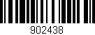 Código de barras (EAN, GTIN, SKU, ISBN): '902438'