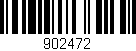 Código de barras (EAN, GTIN, SKU, ISBN): '902472'