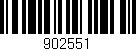 Código de barras (EAN, GTIN, SKU, ISBN): '902551'