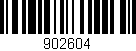 Código de barras (EAN, GTIN, SKU, ISBN): '902604'