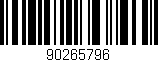 Código de barras (EAN, GTIN, SKU, ISBN): '90265796'