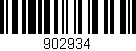 Código de barras (EAN, GTIN, SKU, ISBN): '902934'