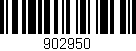 Código de barras (EAN, GTIN, SKU, ISBN): '902950'