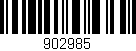 Código de barras (EAN, GTIN, SKU, ISBN): '902985'