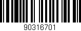 Código de barras (EAN, GTIN, SKU, ISBN): '90316701'