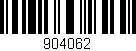 Código de barras (EAN, GTIN, SKU, ISBN): '904062'