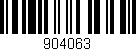 Código de barras (EAN, GTIN, SKU, ISBN): '904063'