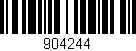 Código de barras (EAN, GTIN, SKU, ISBN): '904244'