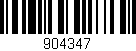 Código de barras (EAN, GTIN, SKU, ISBN): '904347'