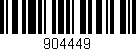 Código de barras (EAN, GTIN, SKU, ISBN): '904449'