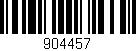 Código de barras (EAN, GTIN, SKU, ISBN): '904457'
