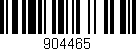 Código de barras (EAN, GTIN, SKU, ISBN): '904465'