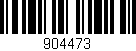 Código de barras (EAN, GTIN, SKU, ISBN): '904473'