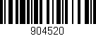 Código de barras (EAN, GTIN, SKU, ISBN): '904520'